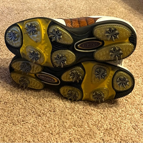 FootJoy Golf Shoes Men’s White/Brown Saddle Size 7 Good Condition - Picture 12 of 12